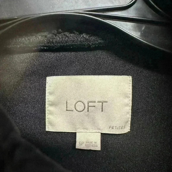 LOFT Black Teddy Sherpa Jacket - Picture 3 of 3